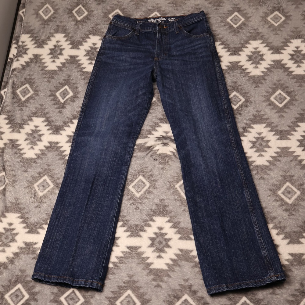 Wrangler Retro Relaxed Boot Jeans Dark Wash Denim 16 REG 112367889